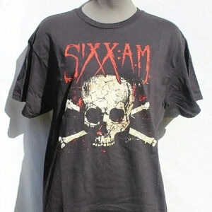SIXX AM Official Skull Rock MERCH BAND CONCERT MUSIC T-SHIRT NOS